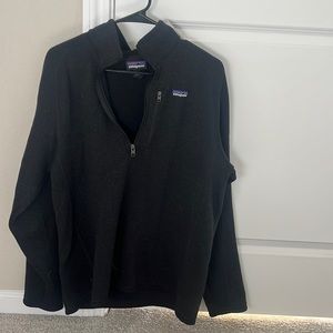 Men’s large black Patagonia quarter zip sweater